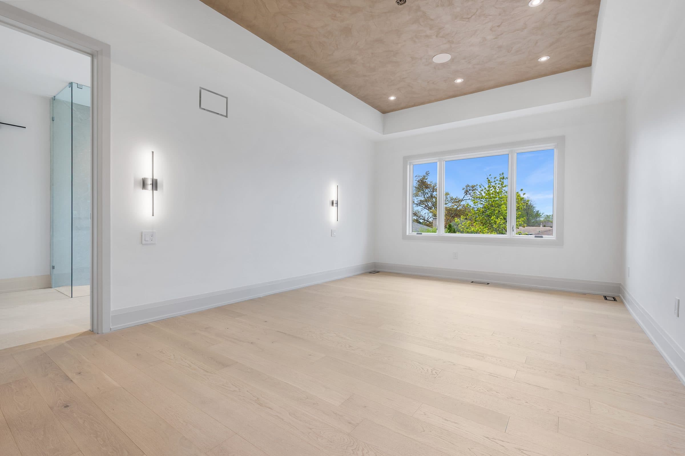 Empty room before AI Virtual Staging for real estate listing